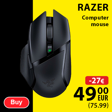 PC mouses RAZER Basilisk X Hyperspeed Wireless Black